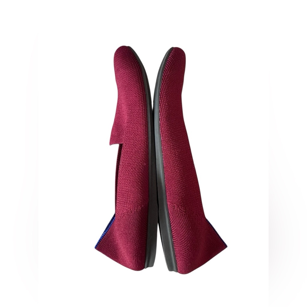 Rothy’s The Loafer In Burgundy Size 7 Rounded Toe Comfort Comfy Recycled - Picture 10 of 12